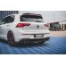 Накладка сплиттер центральная на задний бампер на VW Golf VIII GTI