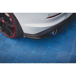 Накладки сплиттеры боковые на задний бампер на VW Golf VIII GTI
