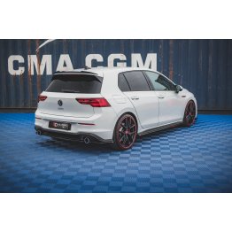Накладки сплиттеры боковые на задний бампер на VW Golf VIII GTI