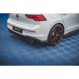 Накладки сплиттеры боковые на задний бампер на VW Golf VIII GTI