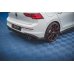 Накладки сплиттеры боковые на задний бампер на VW Golf VIII GTI