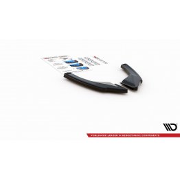 Накладки сплиттеры боковые на задний бампер на VW Golf VIII GTI