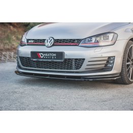 Накладка сплиттер на передний бампер на Volkswagen Golf VII GTI