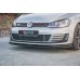 Накладка сплиттер на передний бампер на Volkswagen Golf VII GTI