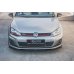 Накладка сплиттер на передний бампер на Volkswagen Golf VII GTI