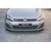 Накладка сплиттер на передний бампер на Volkswagen Golf VII GTI
