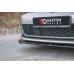 Накладка сплиттер на передний бампер на Volkswagen Golf VII GTI