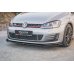 Накладка сплиттер на передний бампер на Volkswagen Golf VII GTI