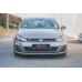 Накладка сплиттер на передний бампер на Volkswagen Golf VII GTI