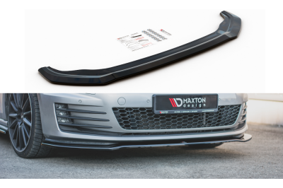 Накладка сплиттер на передний бампер на Volkswagen Golf VII GTI