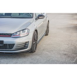 Накладки сплиттеры на пороги на Volkswagen Golf VII GTI