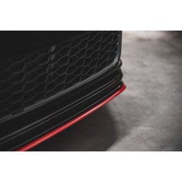 Накладка сплиттер на передний бампер на VW Golf VII GTI TCR