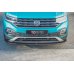 Накладка сплиттер на передний бампер на Volkswagen T-Cross
