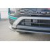 Накладка сплиттер на передний бампер на Volkswagen T-Cross