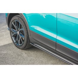 Накладки сплиттеры на пороги на Volkswagen T-Cross