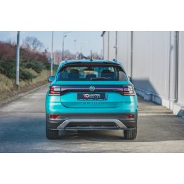 Накладка сплиттер на задний бампер на Volkswagen T-Cross