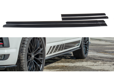 Накладки сплиттеры на пороги на Volkswagen T6