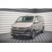 Накладка сплиттер на передний бампер на VW T6 рестайл