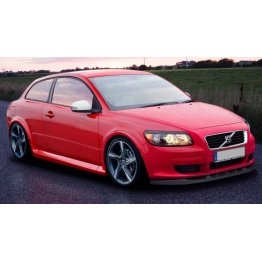 Накладка сплиттер на передний бампер на Volvo C30