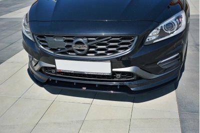 Накладка сплиттер на передний бампер на Volvo S60 / V60 Polestar