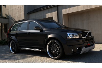 Аэродинамический тюнинг обвес с расширением на Volvo XC90