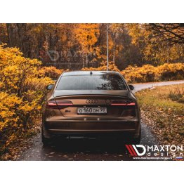 Накладка диффузор заднего бампера на Audi S8 D4