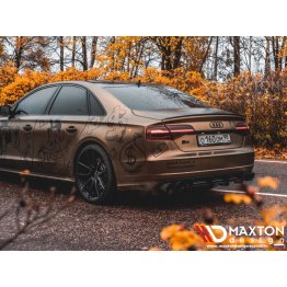 Накладка диффузор заднего бампера на Audi S8 D4