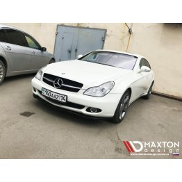 Накладка сплиттер на передний бампер на Mercedes CLS W219