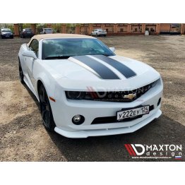 Накладка сплиттер на передний бампер на Chevrolet Camaro V SS US