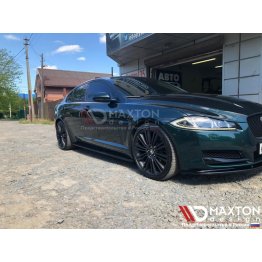 Накладки сплиттеры на пороги на Jaguar XF I