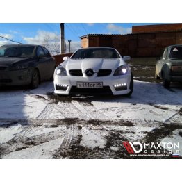 Бампер передний AMG R172 Look с DRL огнями на Mercedes SLK R171