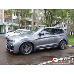 Накладки сплиттеры на пороги на BMW X4 F26 M-Paket