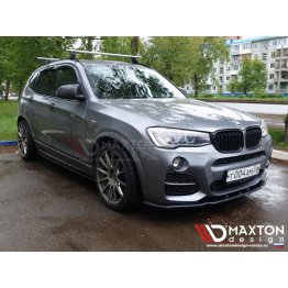 Накладки сплиттеры на пороги на BMW X4 F26 M-Paket