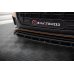 Накладка сплиттер на передний бампер на Audi Q8 S-Line