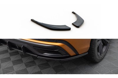 Накладки сплиттеры боковые на задний бампер на Audi Q8 S-Line