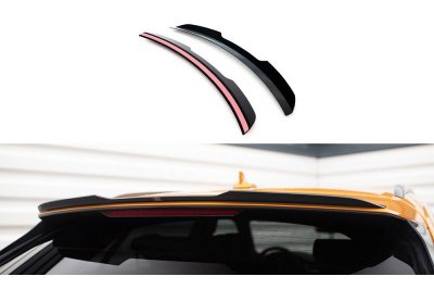 Накладка сплиттер на спойлер багажника верхний на Audi Q8 S-Line