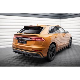 Накладка сплиттер на спойлер багажника нижний на Audi Q8