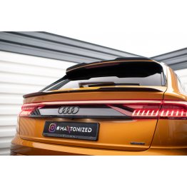 Накладка сплиттер на спойлер багажника нижний на Audi Q8