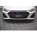 Накладка сплиттер на передний бампер на Audi RS6 C8 / RS7 C8