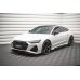 Накладка сплиттер на передний бампер на Audi RS6 C8 / RS7 C8