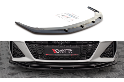 Накладка сплиттер на передний бампер на Audi RS6 C8 / RS7 C8