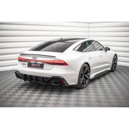 Накладки сплиттеры боковые на задний бампер на Audi RS6 C8 / RS7 C8