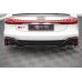 Накладка сплиттер центральная на задний бампер на Audi RS6 C8 / RS7 C8