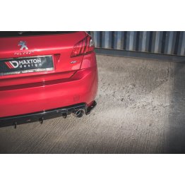 Накладки сплиттеры боковые на задний бампер на Peugeot 308 II GT рестайл