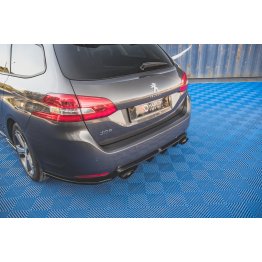 Накладки сплиттеры боковые на задний бампер на Peugeot 308 II SW рестайл