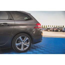 Накладки сплиттеры боковые на задний бампер на Peugeot 308 II SW рестайл