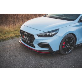 Накладка сплиттер на передний бампер на Hyundai i30 III N Hatchback / Fastback