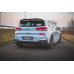 Накладки сплиттеры боковые на задний бампер на Hyundai i30 III N Hatchback