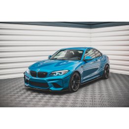 Накладка сплиттер на передний бампер на BMW M2 F87