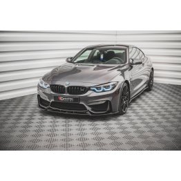 Накладка сплиттер на передний бампер на BMW M4 F82